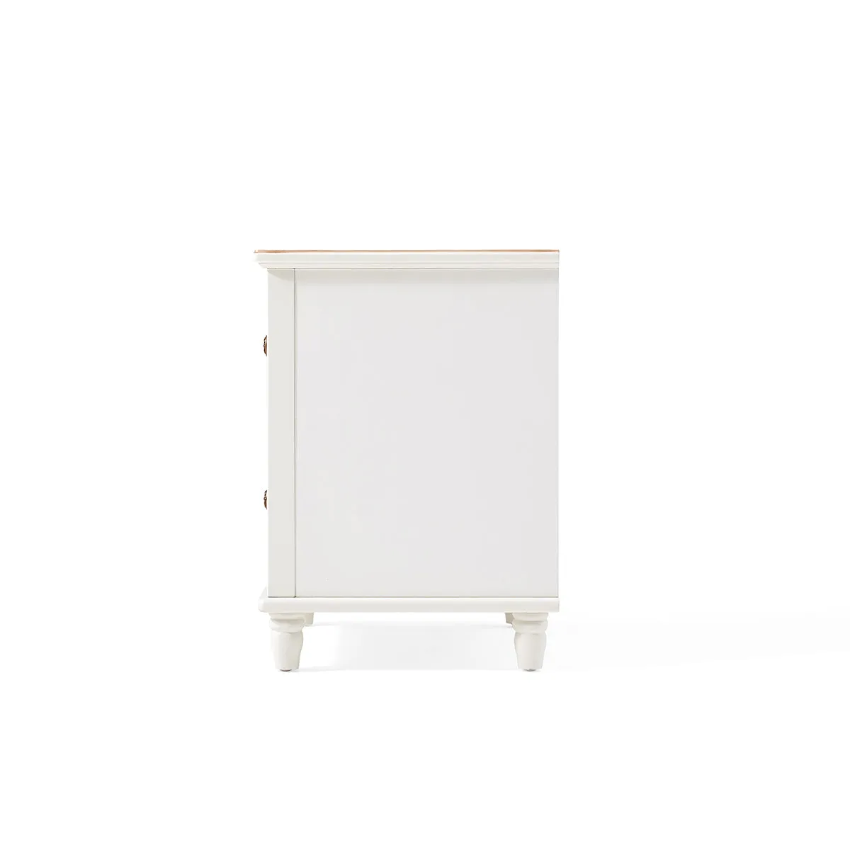 American Minimalist White Bedside Cabinet