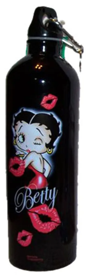 Betty Boop Black Kiss Water Bottle