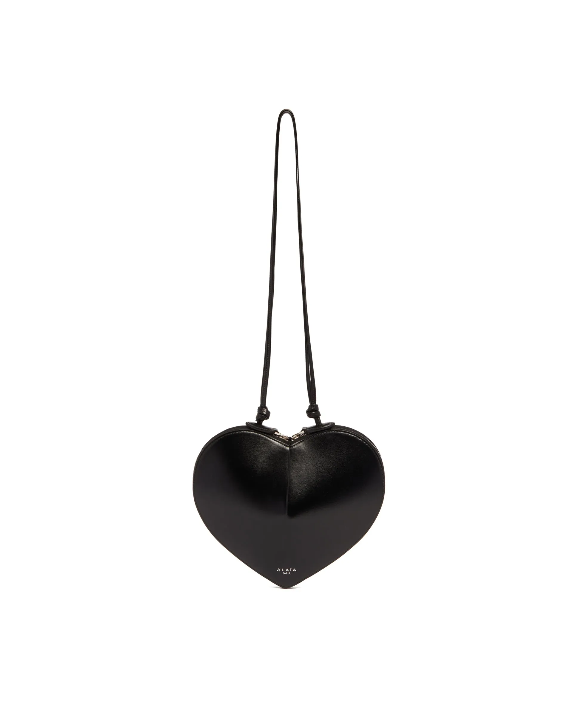 Black Leather Coeur Bag