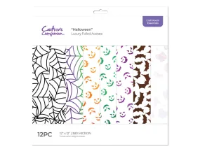 Crafter's Companion Luxury Foiled Acetate Pack - Halloween