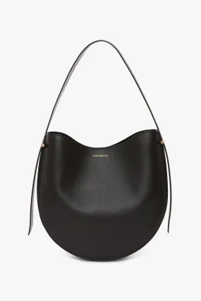 Dia Hobo Bag In Black Smooth Leather