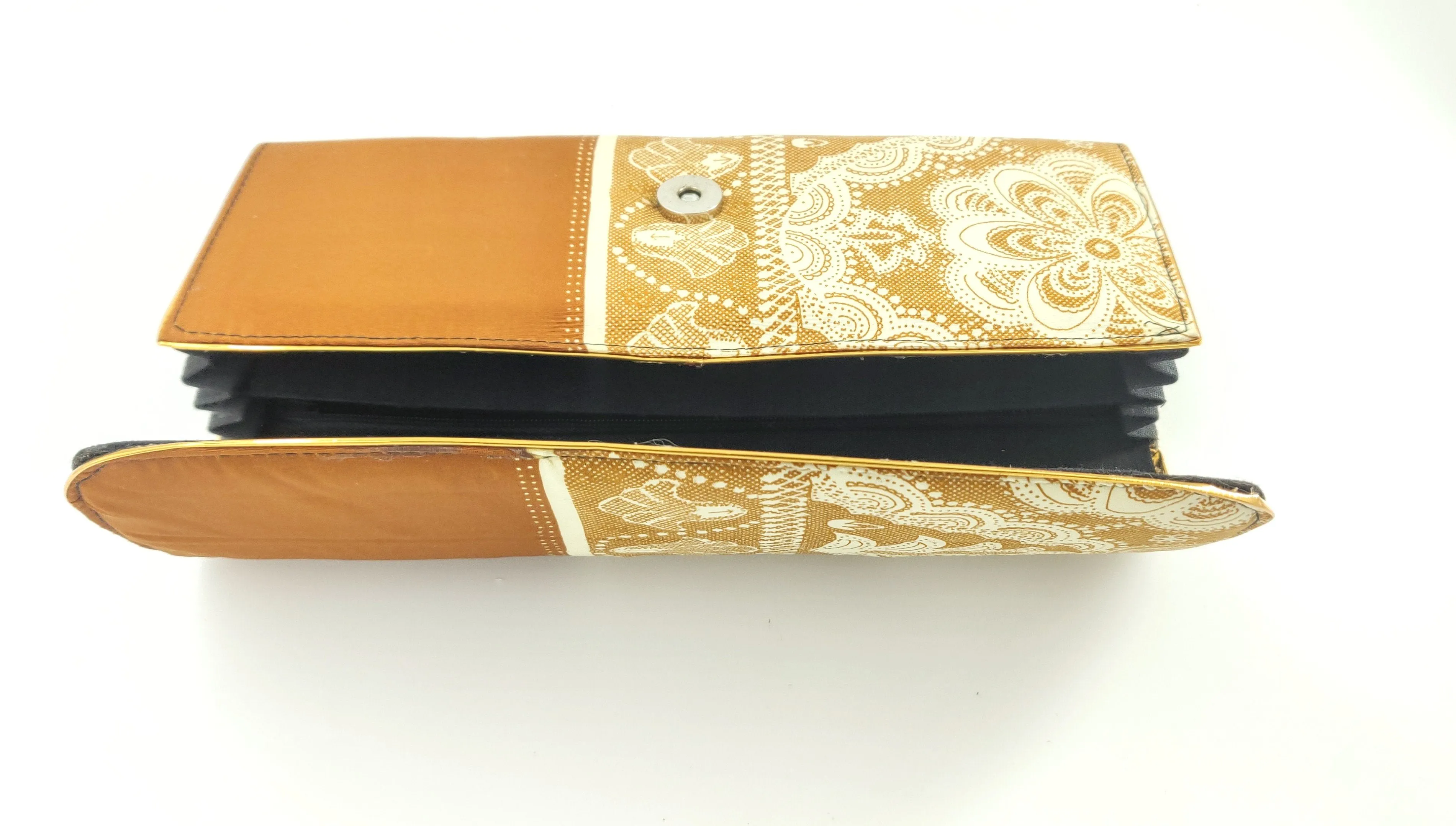 Fashion Accessory - Handbag. Lovely and Elegant Handmade Faux Silk Clutch Bag.