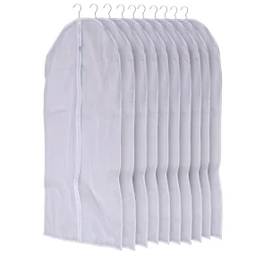 Garment Bags Hanging Clothes - Transparent White Clothes Travel Storage Bags