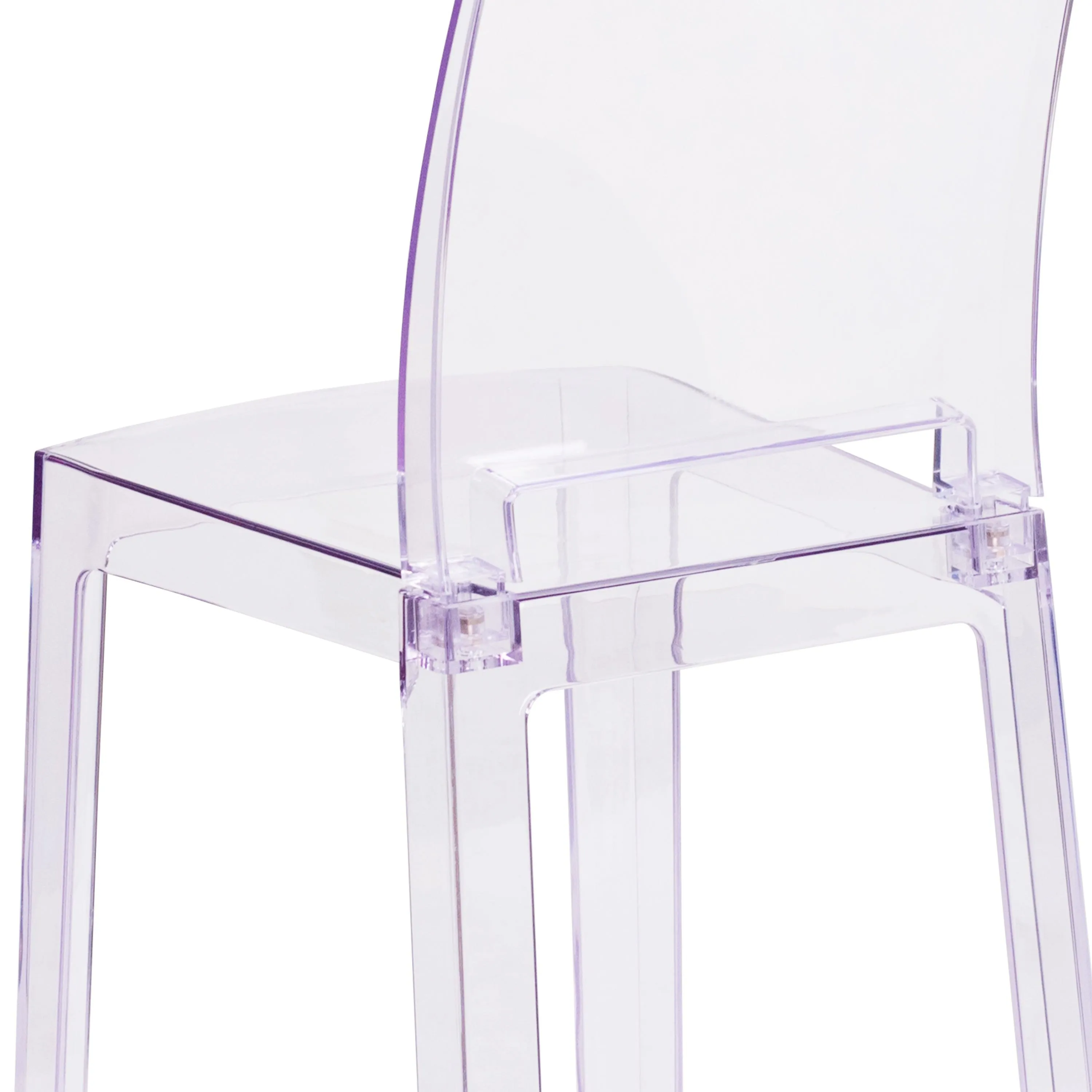 Ghost Chair with Square Back