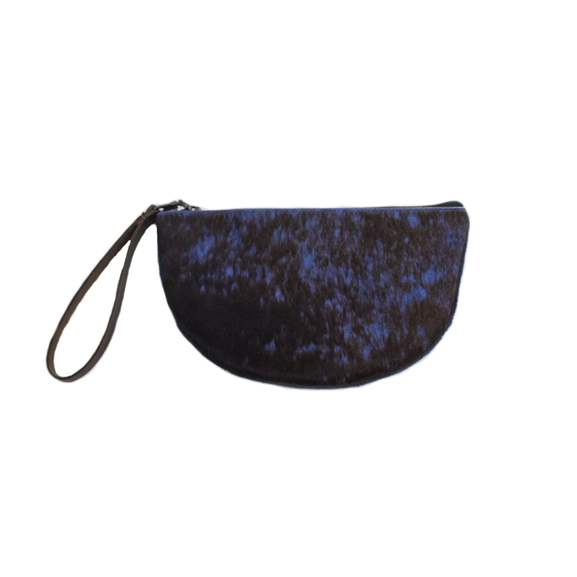 Half-Moon Wristlet in Stone Blue