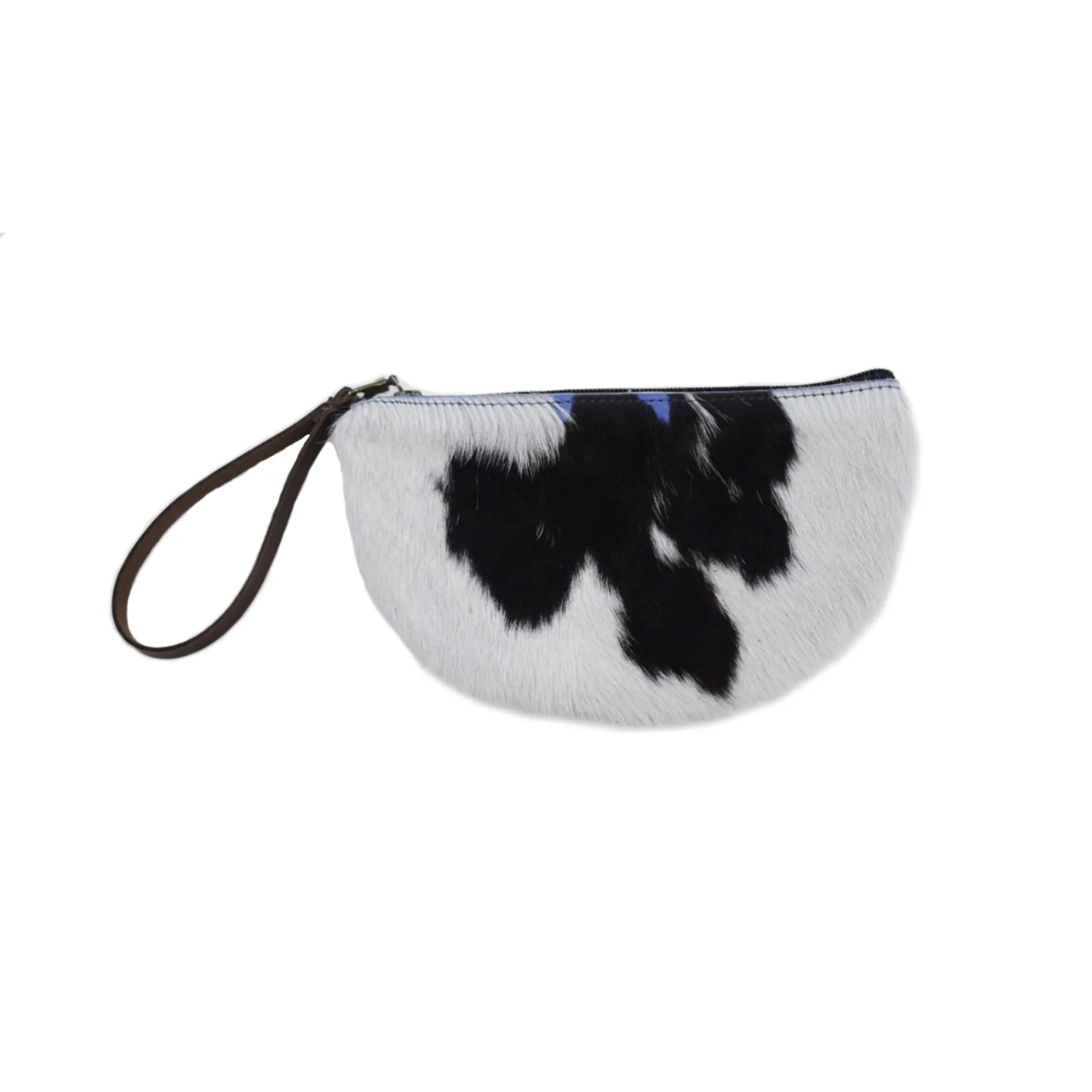 Half-Moon Wristlet in Stone Blue