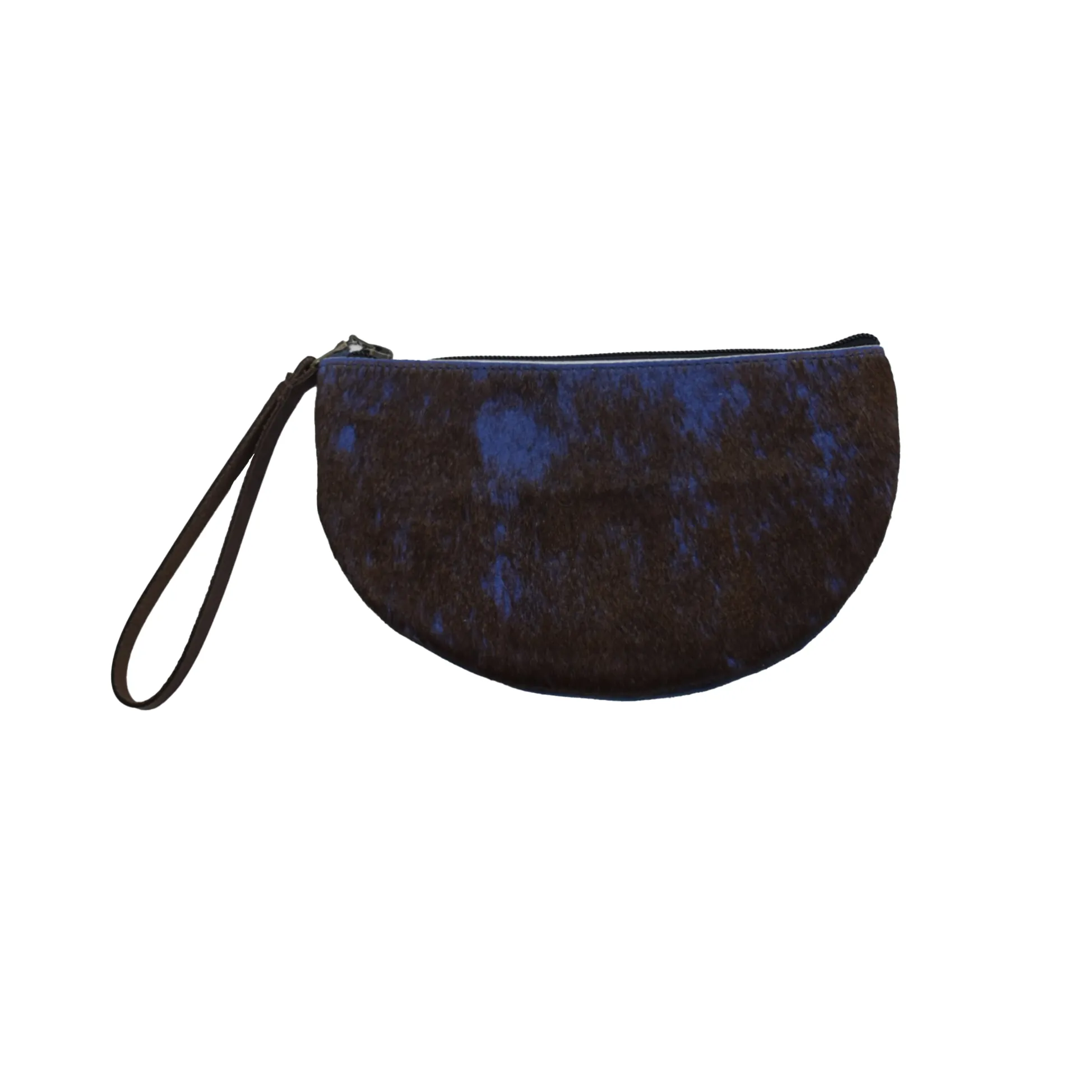 Half-Moon Wristlet in Stone Blue