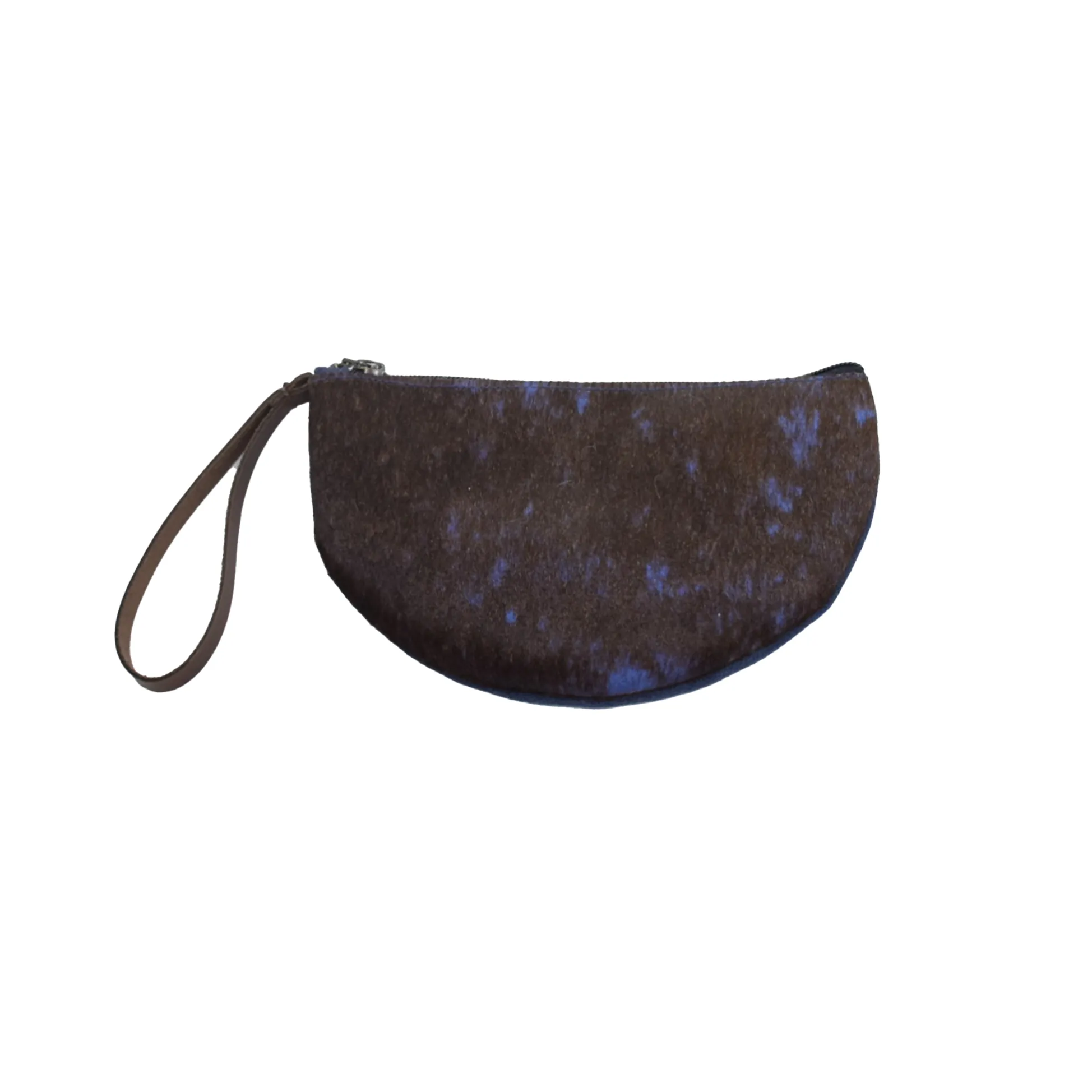 Half-Moon Wristlet in Stone Blue