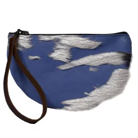 Half-Moon Wristlet in Stone Blue