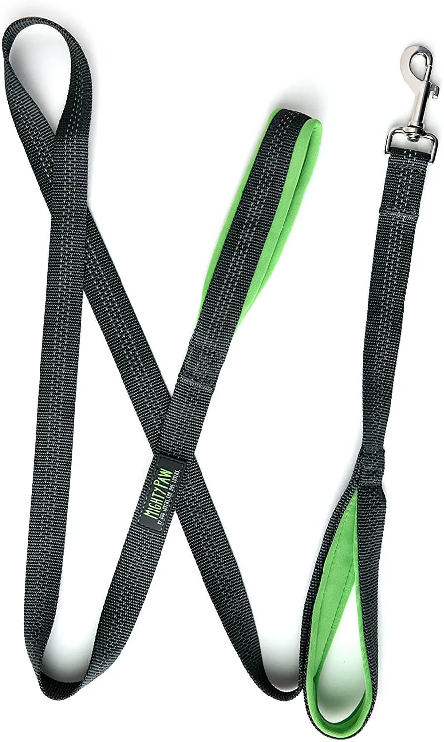 HandleX2 Dual Handle Dog Leash - Reflective, Padded Handles & Traffic Control