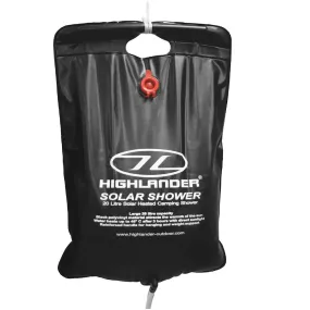 Highlander 20L Solar Heated Shower Black