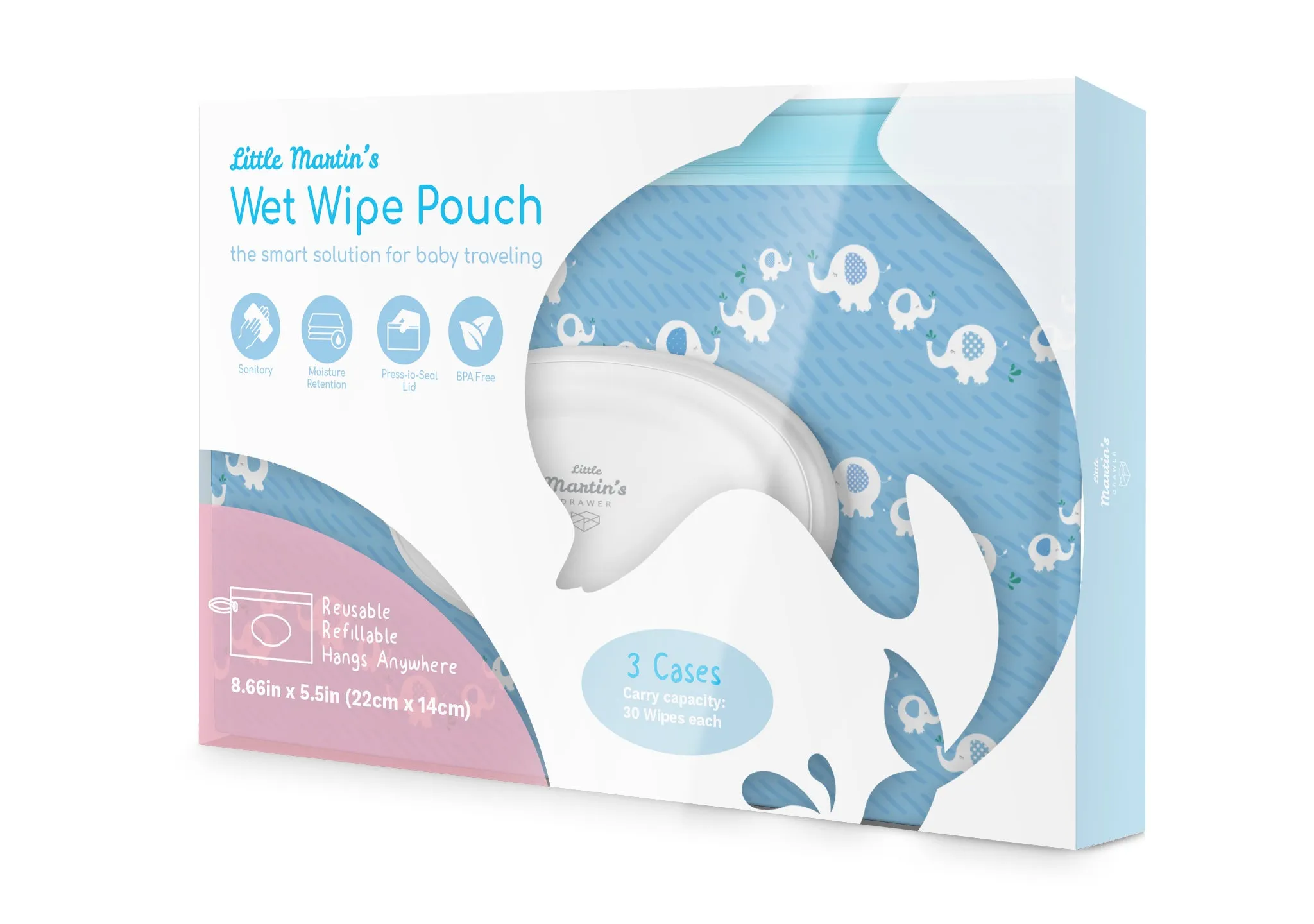 Little Martin's Wet Wipe Pouches (3-Packs)