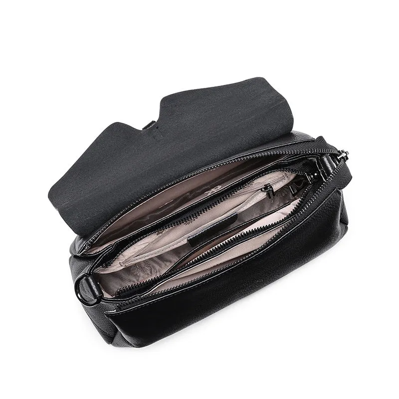 Shoulder leather bag soft leather lady messenger bag