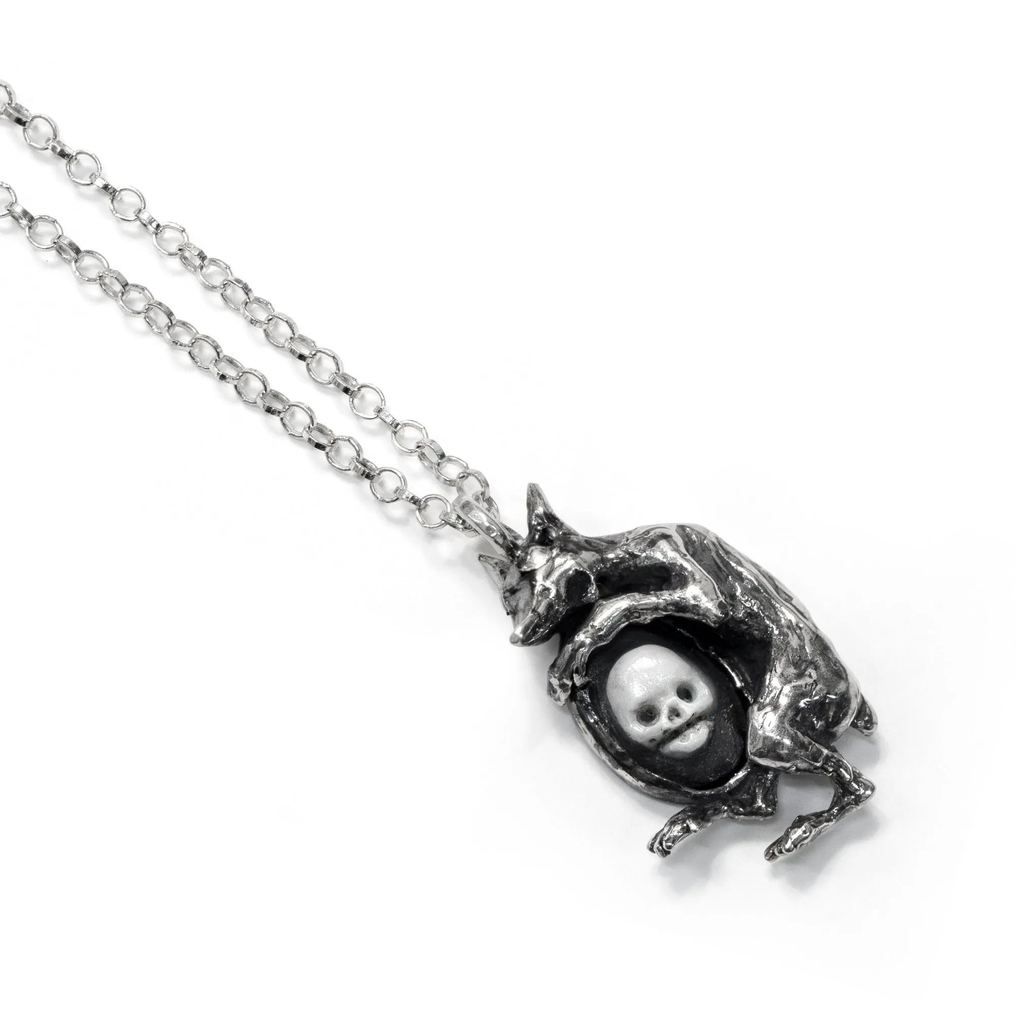 Skull Cameo Necklace