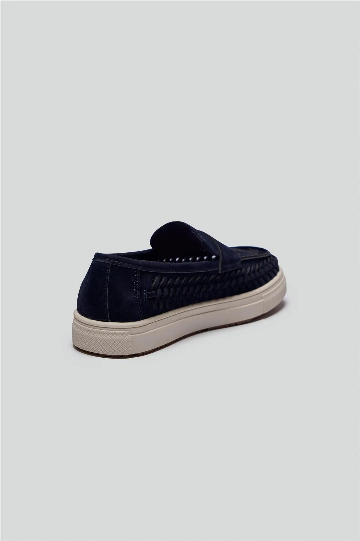 Troy Boys Navy Loafers