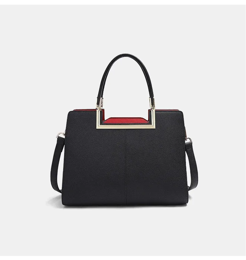 Two-Tone Satchel Bag